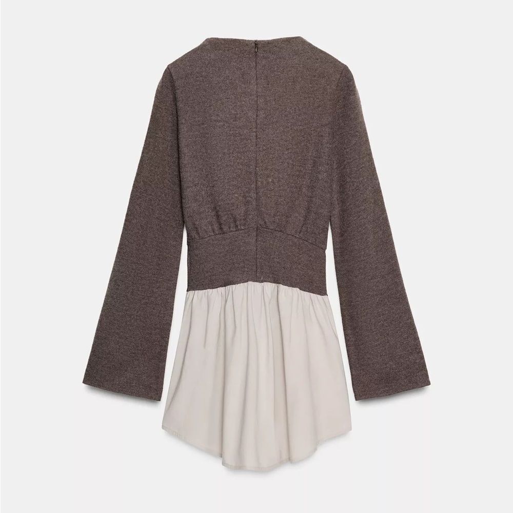 ZARA COMBINATION STUDDED DRESS - Picture 5 of 7